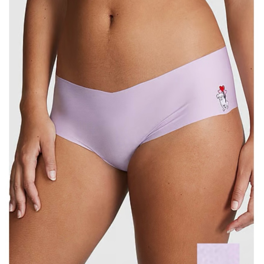 New PINK Victoria's Secret Cheeky Hipster Seamless Panties lilac medium